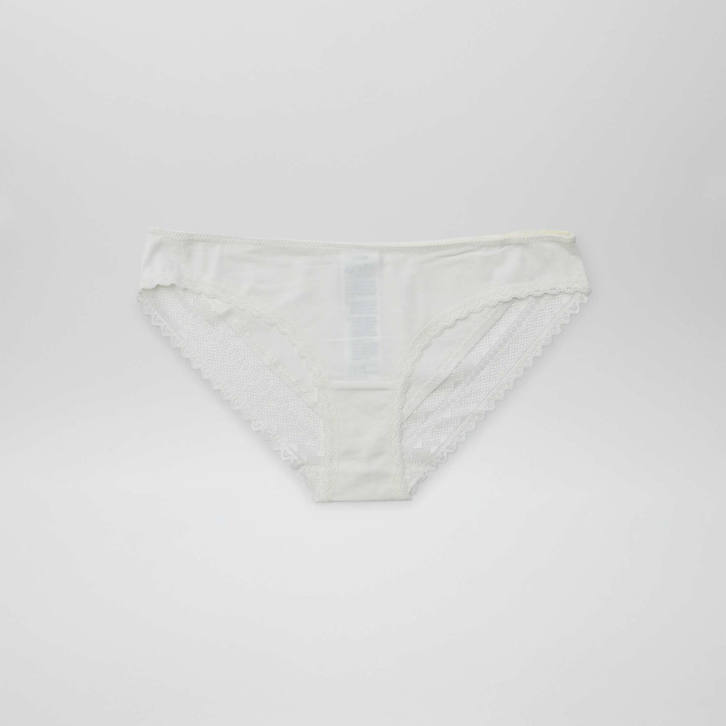 Lot de 3 culottes coton dentelle ROSE/GRIS/BLANC