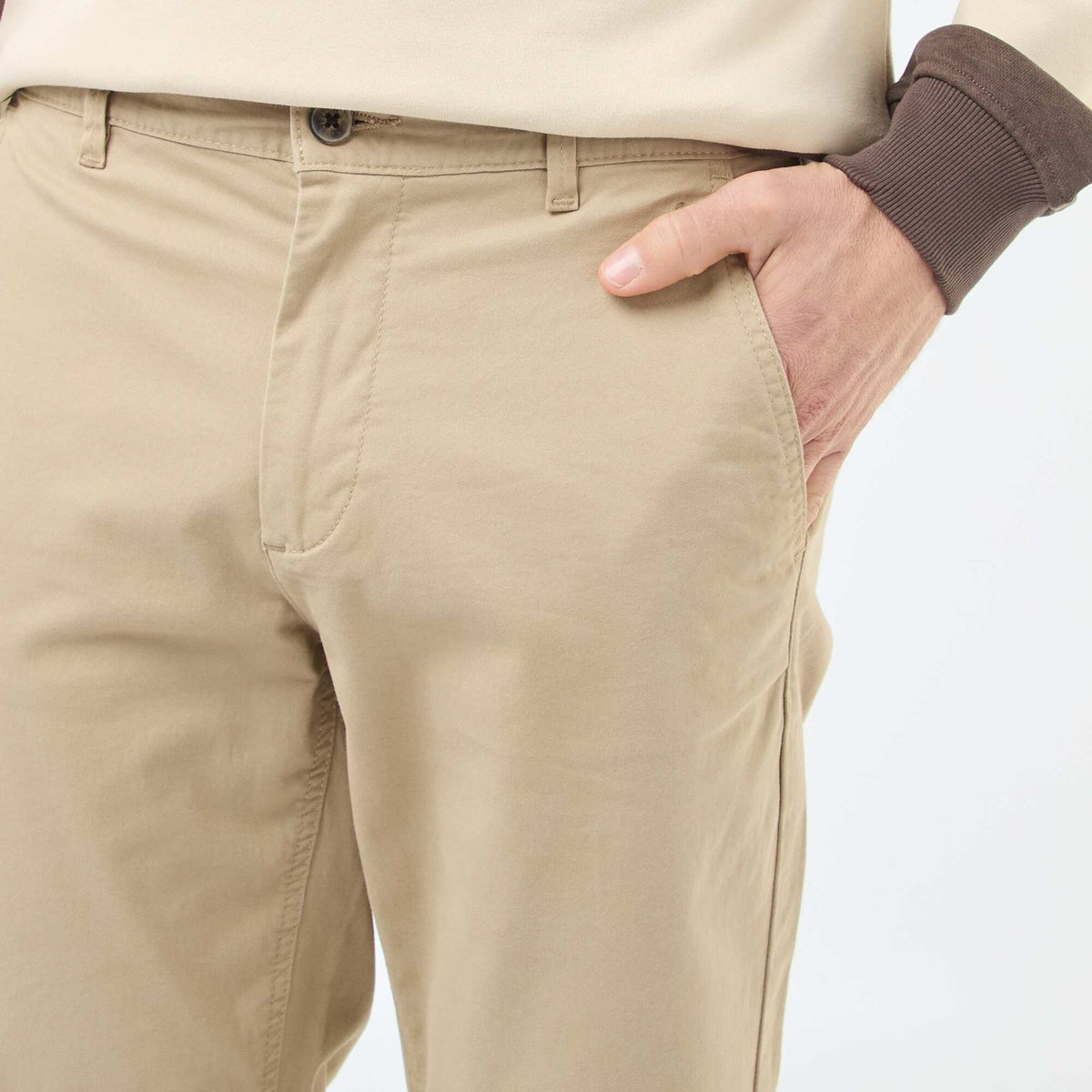 Pantalon chino regular - L32 BEIGE
