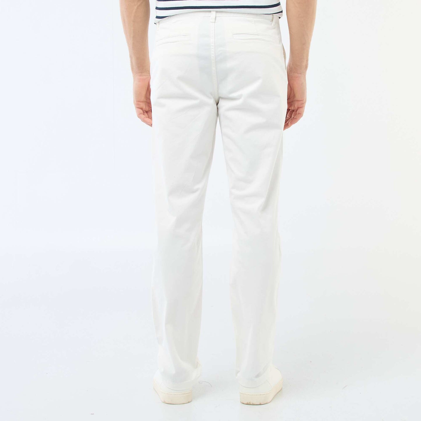 Pantalon chino regular - L32 BLANC