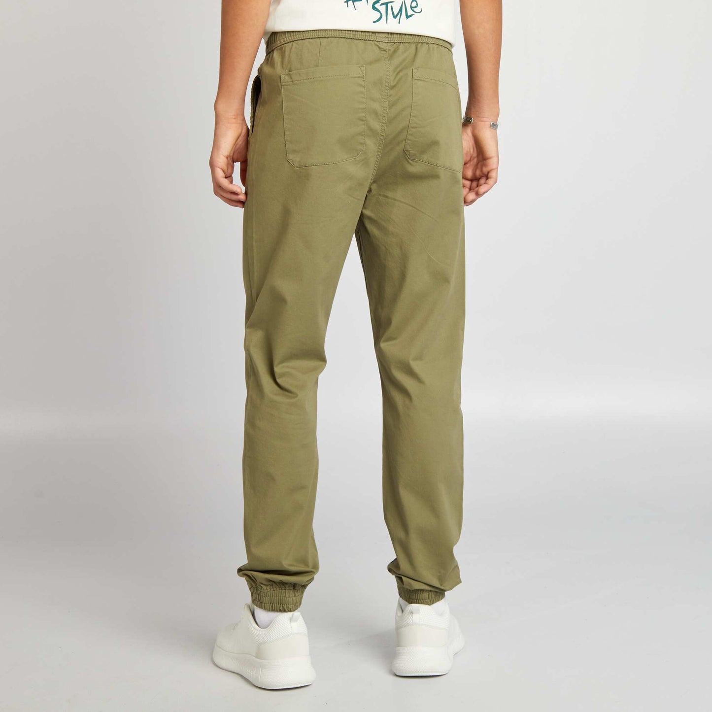 Pantalon esprit 'jogger' Vert