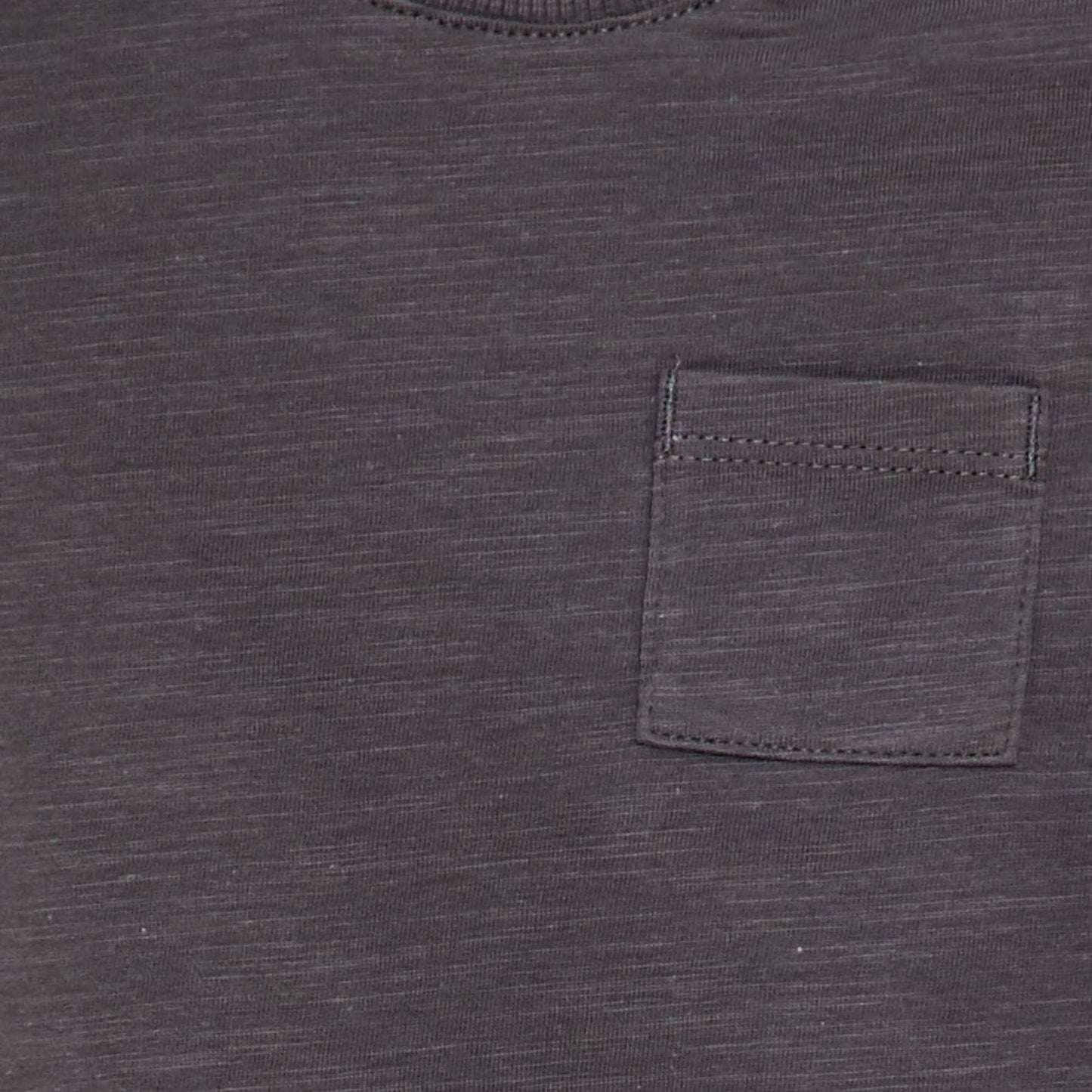 T-shirt à col rond avec poche ANTHRACITE