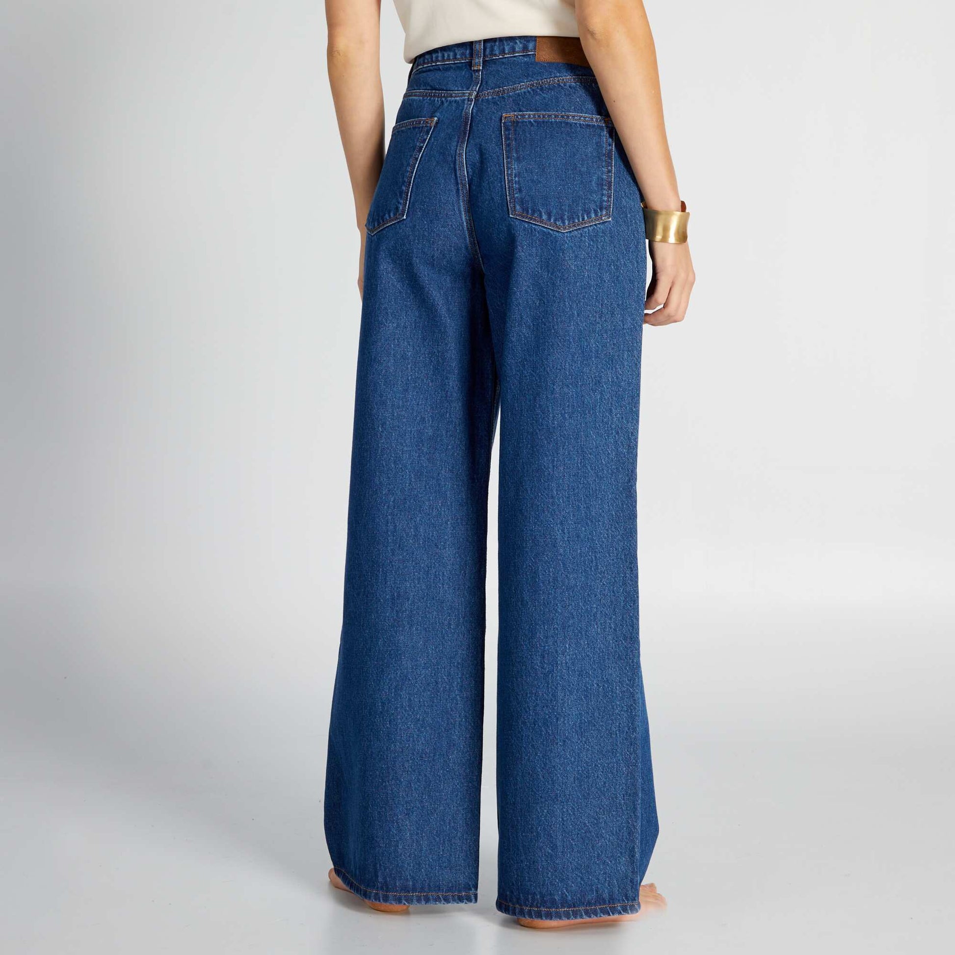Jean wide leg - L30 STONE
