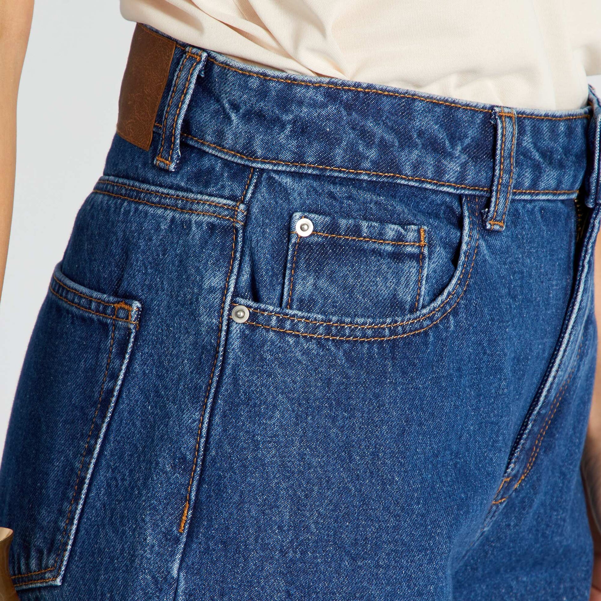 Jean wide leg - L30 STONE