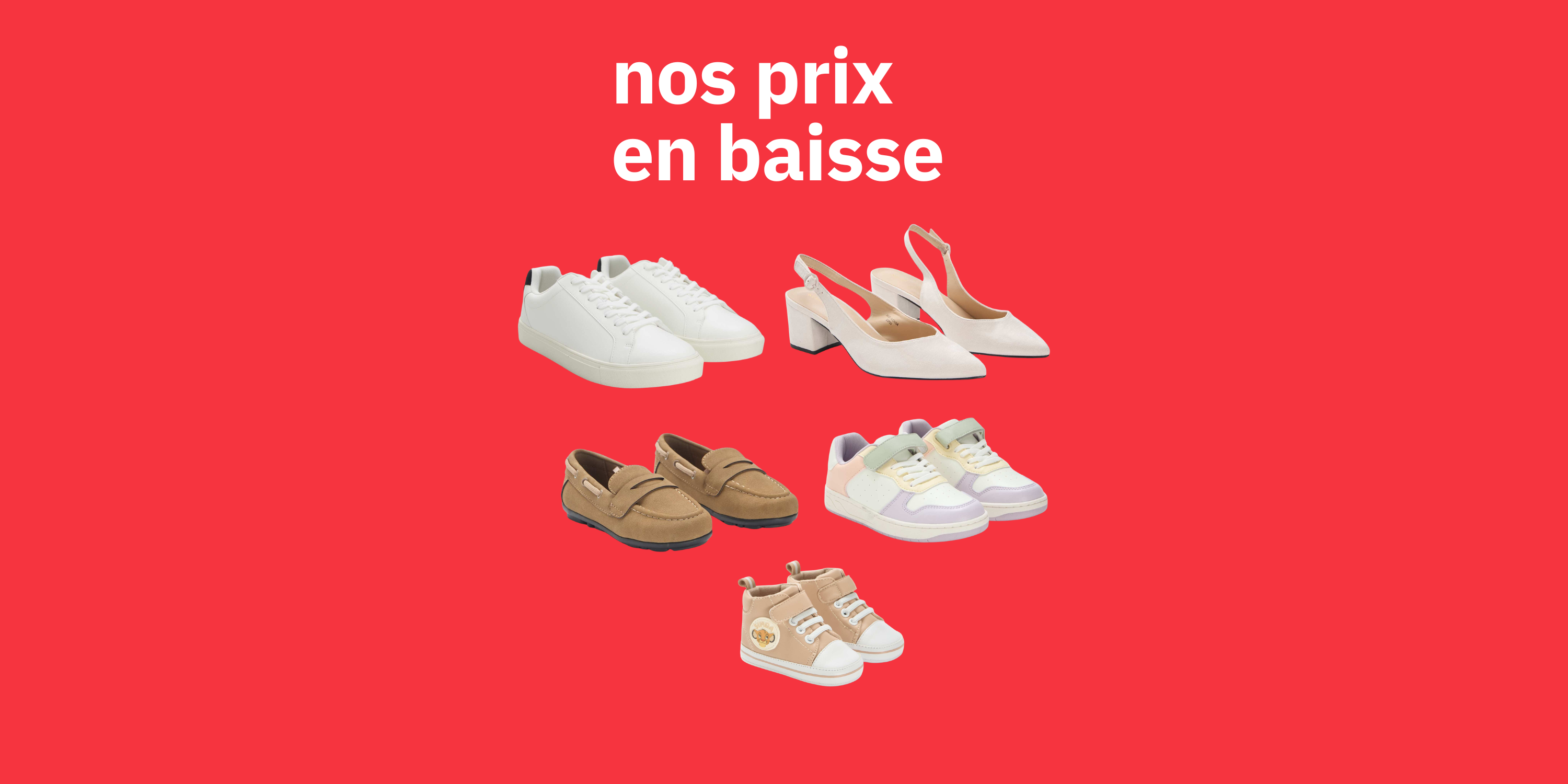 Chaussure prix en baisse