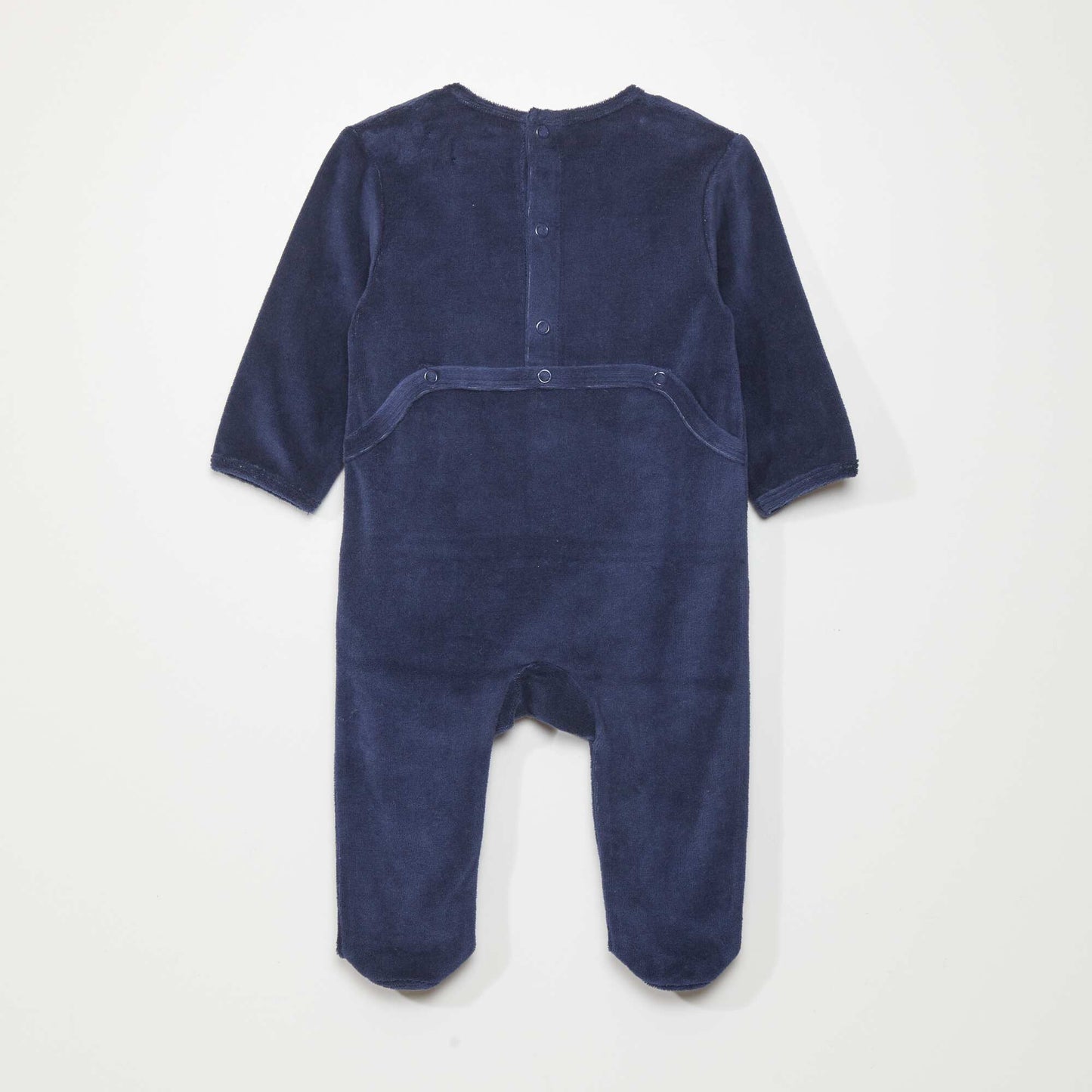 Pyjama dors-bien en velours Bleu marine