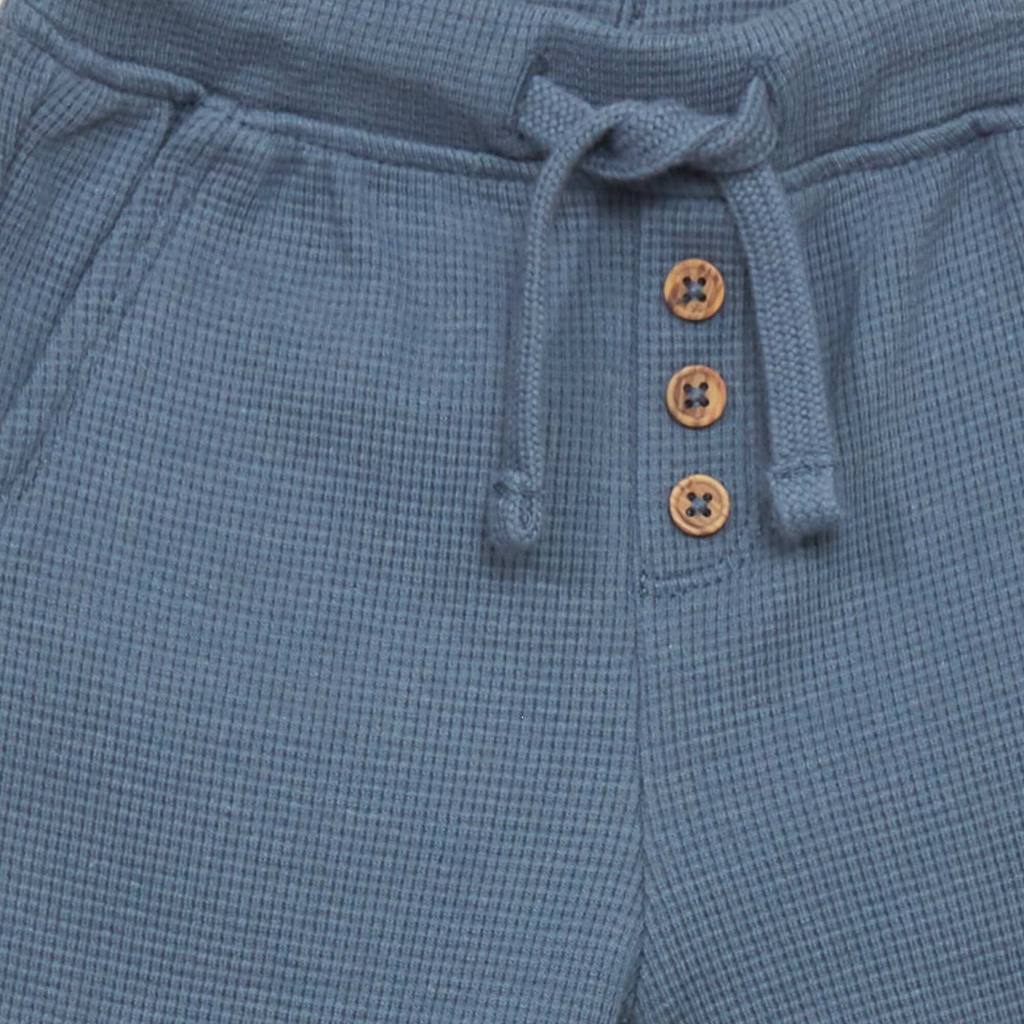 Pantalon de jogging en maille gaufrée Bleu