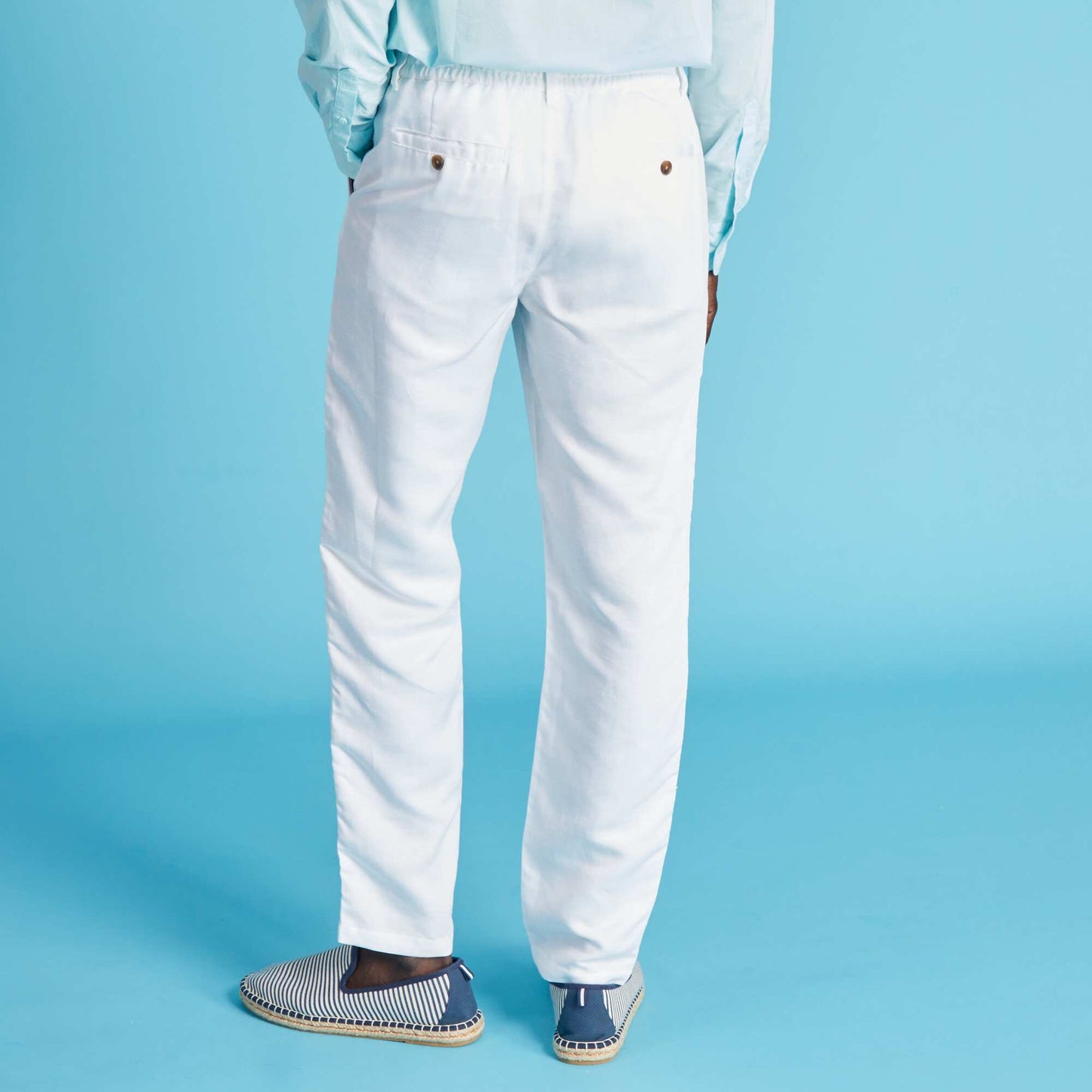 Pantalon chino slim blanc