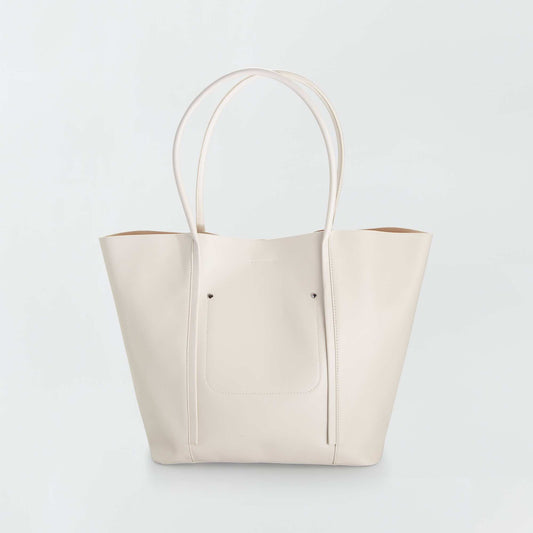 Sac cabas à grandes anses Beige