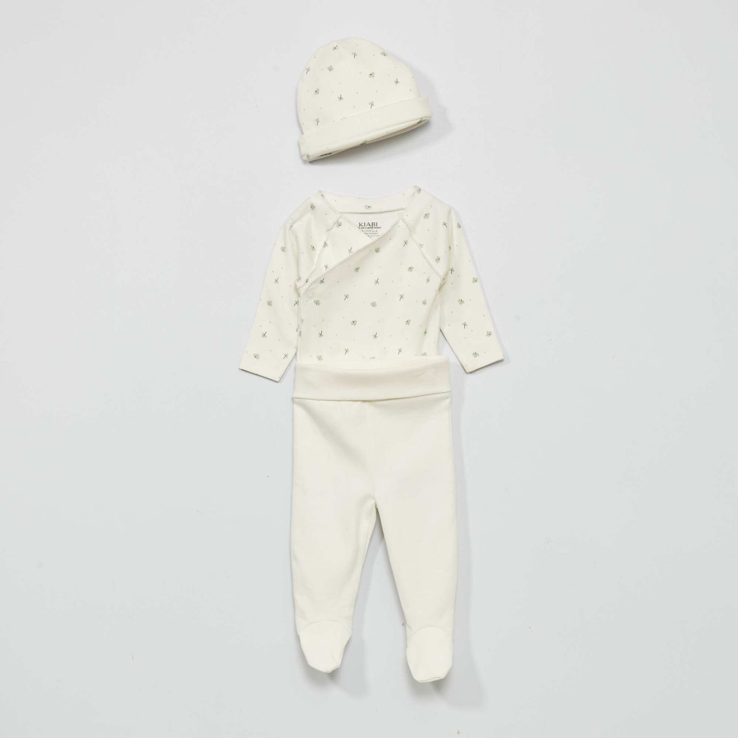 Ensemble body + legging + bonnet - 3 pièces Blanc