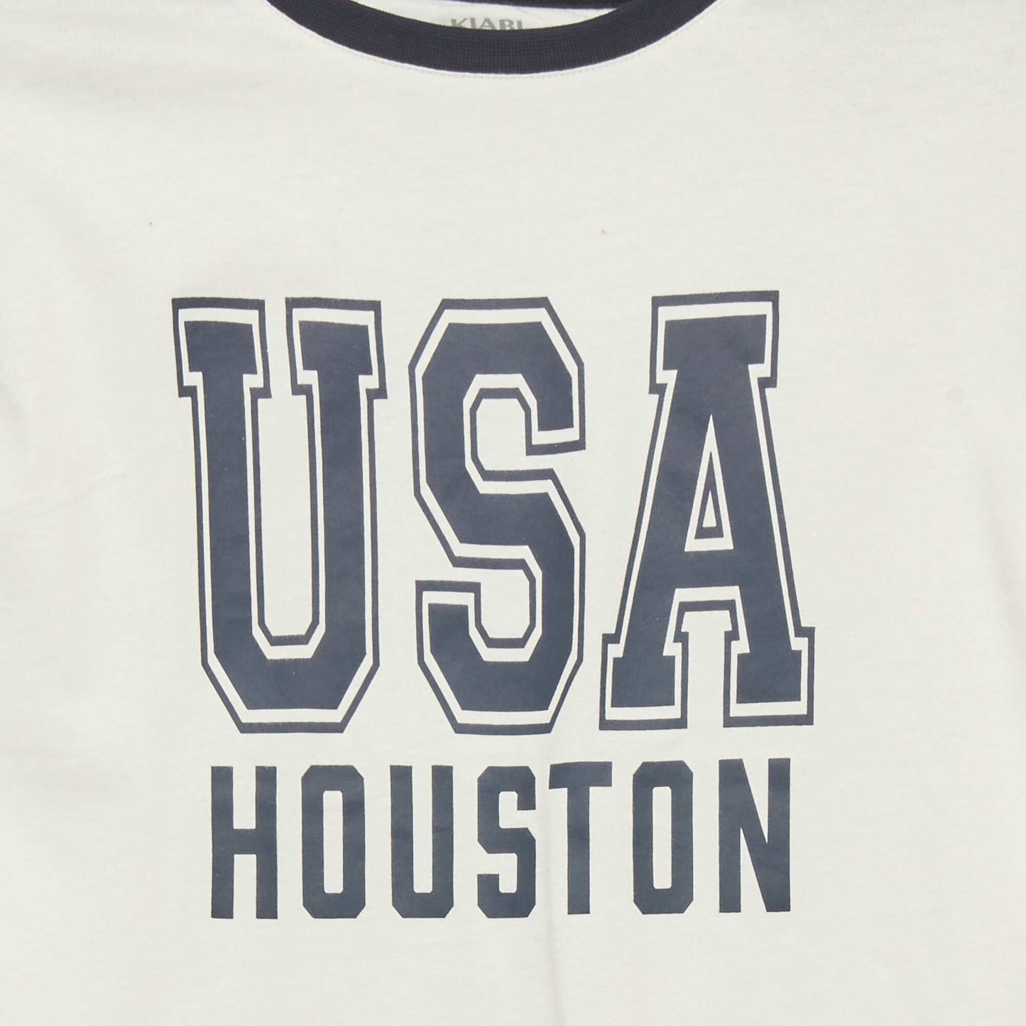 T-shirt imprimé 'USA' 'Houston' Blanc