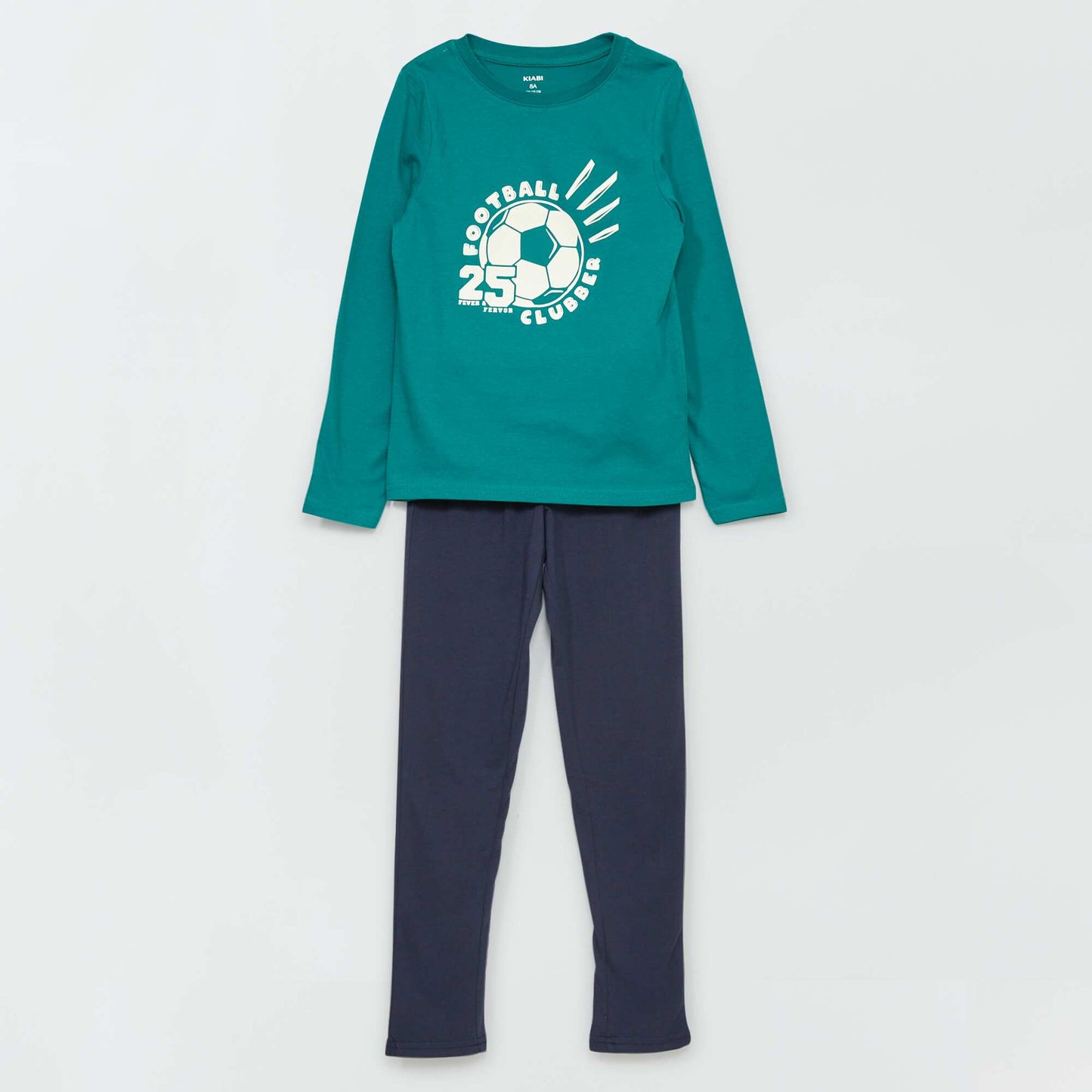 Ensemble pyjama t-shirt + pantalon - 2 pièces Vert/bleu