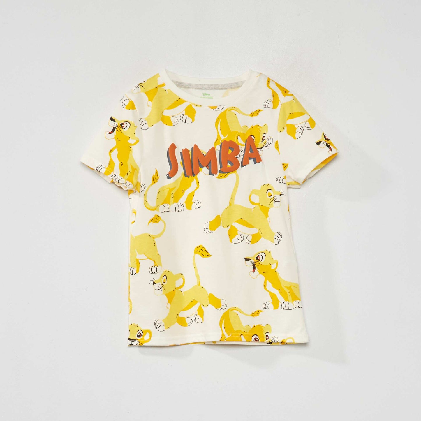 T-shirt 'Simba' à manches courtes Jaune