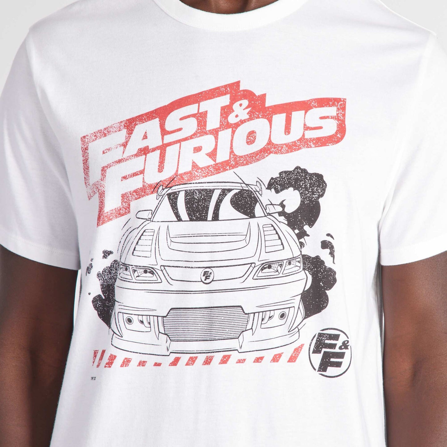 Pyjama court Fast & Furious - 2 pièces Blanc/gris