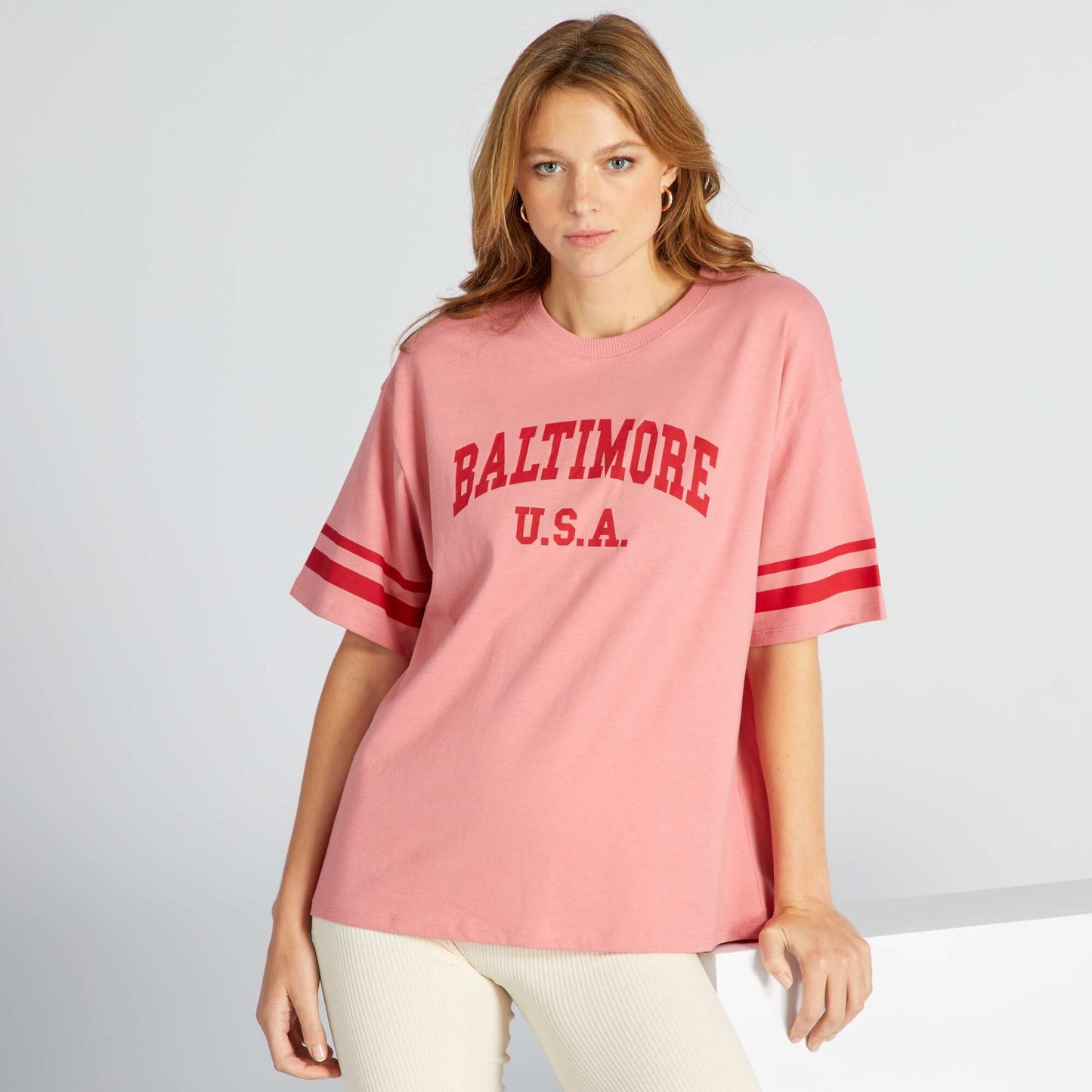T-shirt manches courtes Baltimore Rose