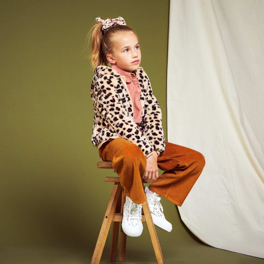 Manteau effet fourrure Beige