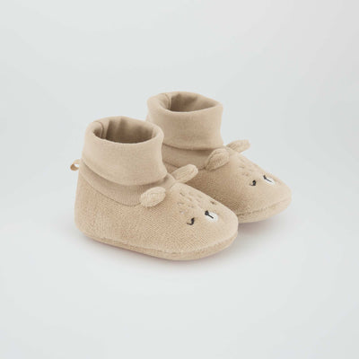 Chaussons Ours Beige