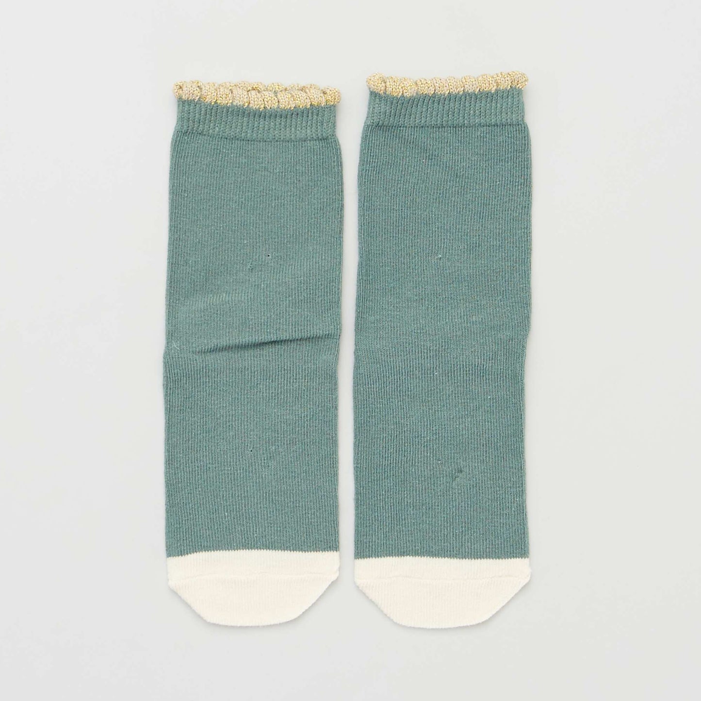 Lot de 5 paires de chaussettes imprimées Vert/beige/bleu