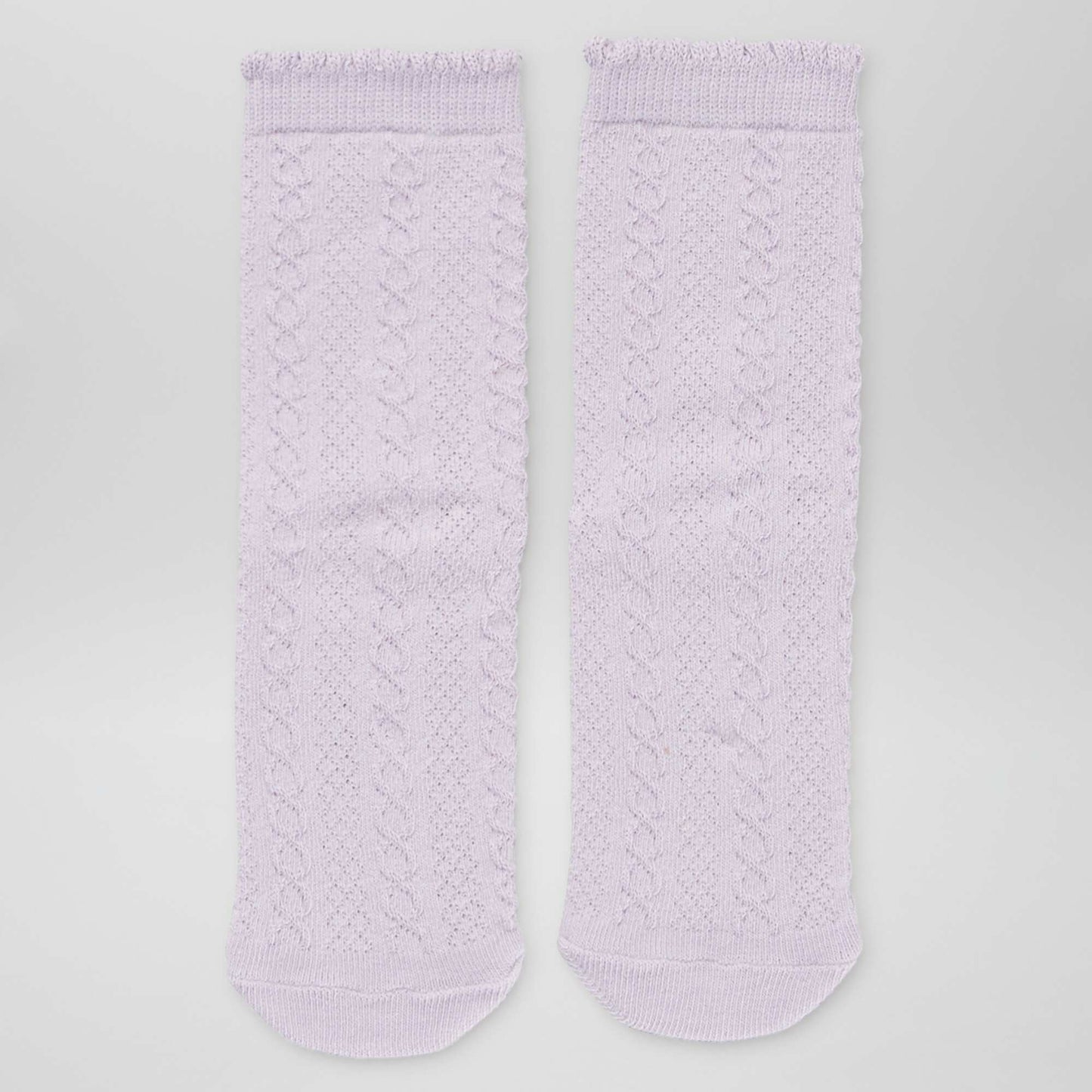 Lot de 5 paires de chaussettes torsadées Violet/rose/gris