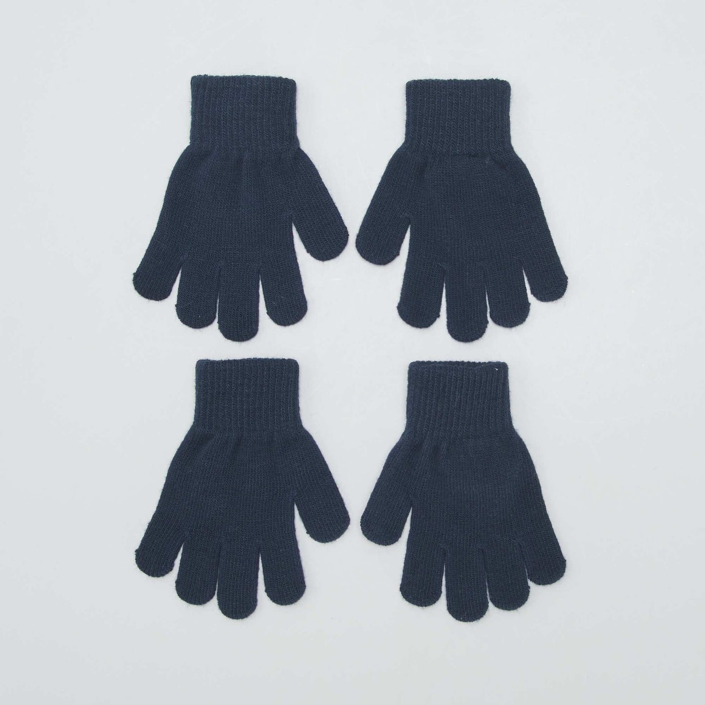 Lot de 2 paires de gants Bleu