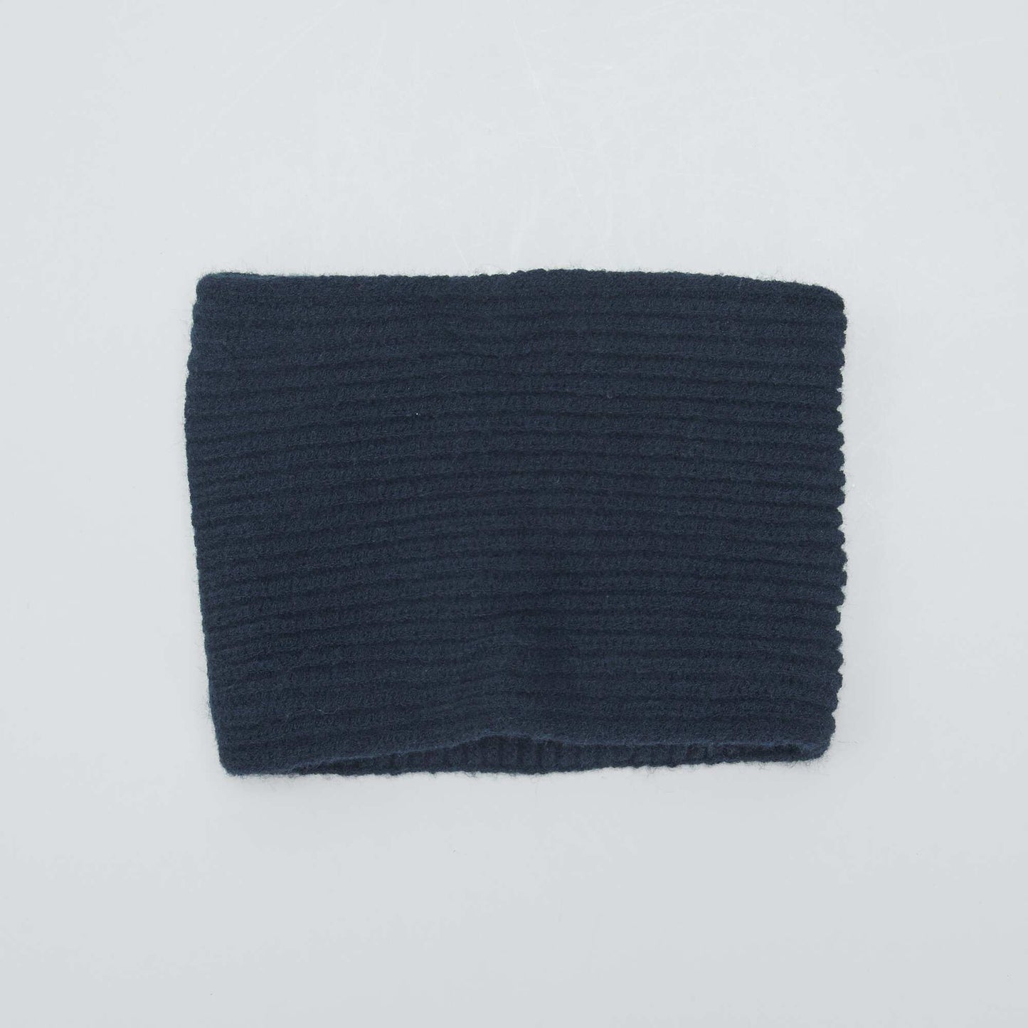 Snood en maille côtelée Bleu foncé