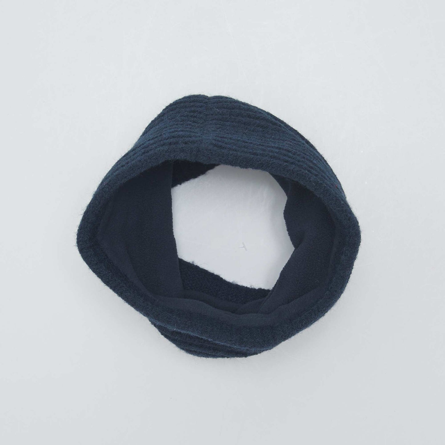 Snood en maille côtelée Bleu foncé