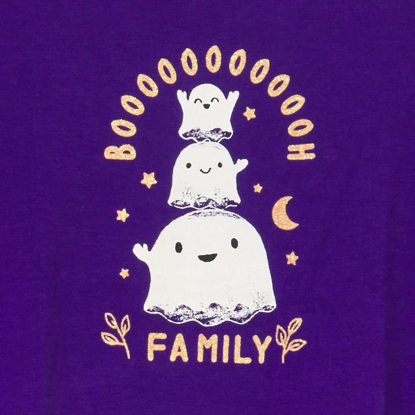T-shirt imprimé avec empiècement tulle - Halloween Violet