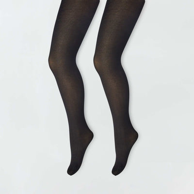Lot de 2 collants noir