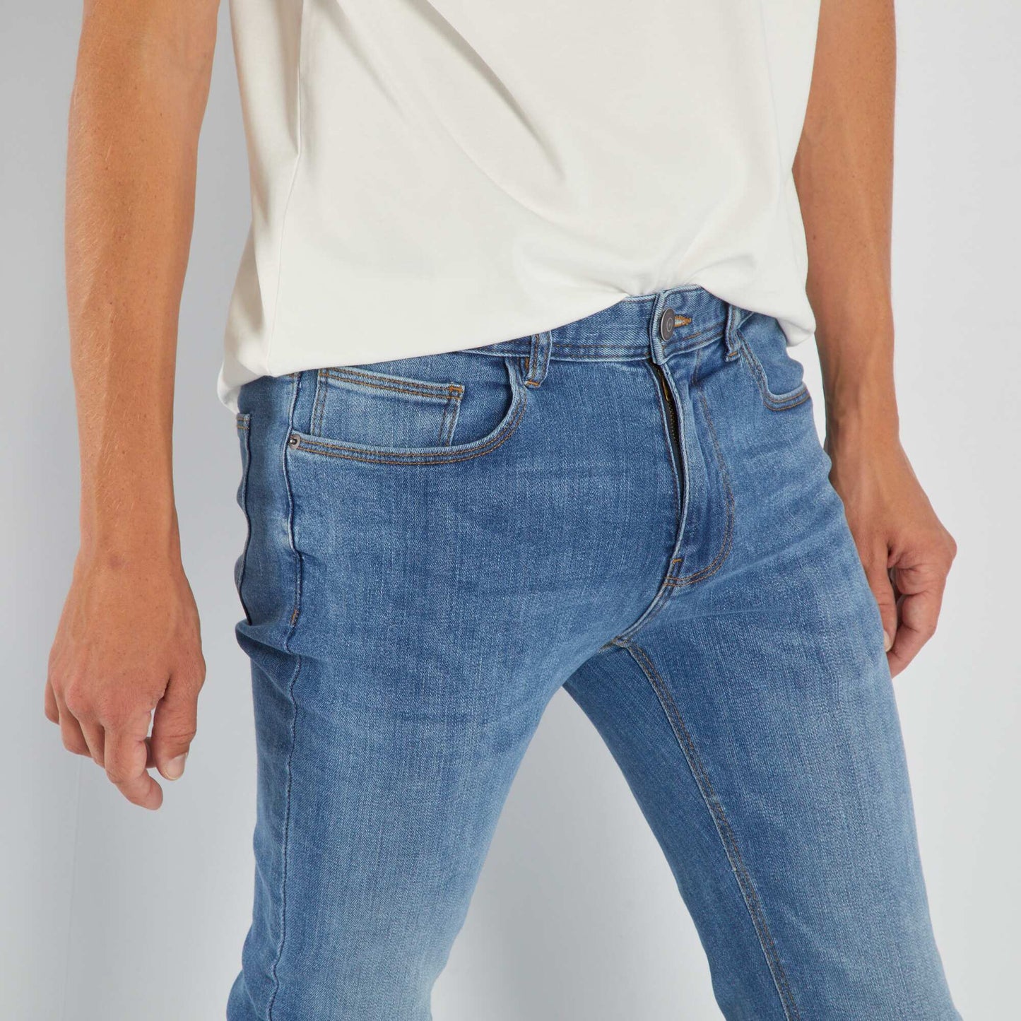 Jean skinny à 5 poches - L32 Bleu