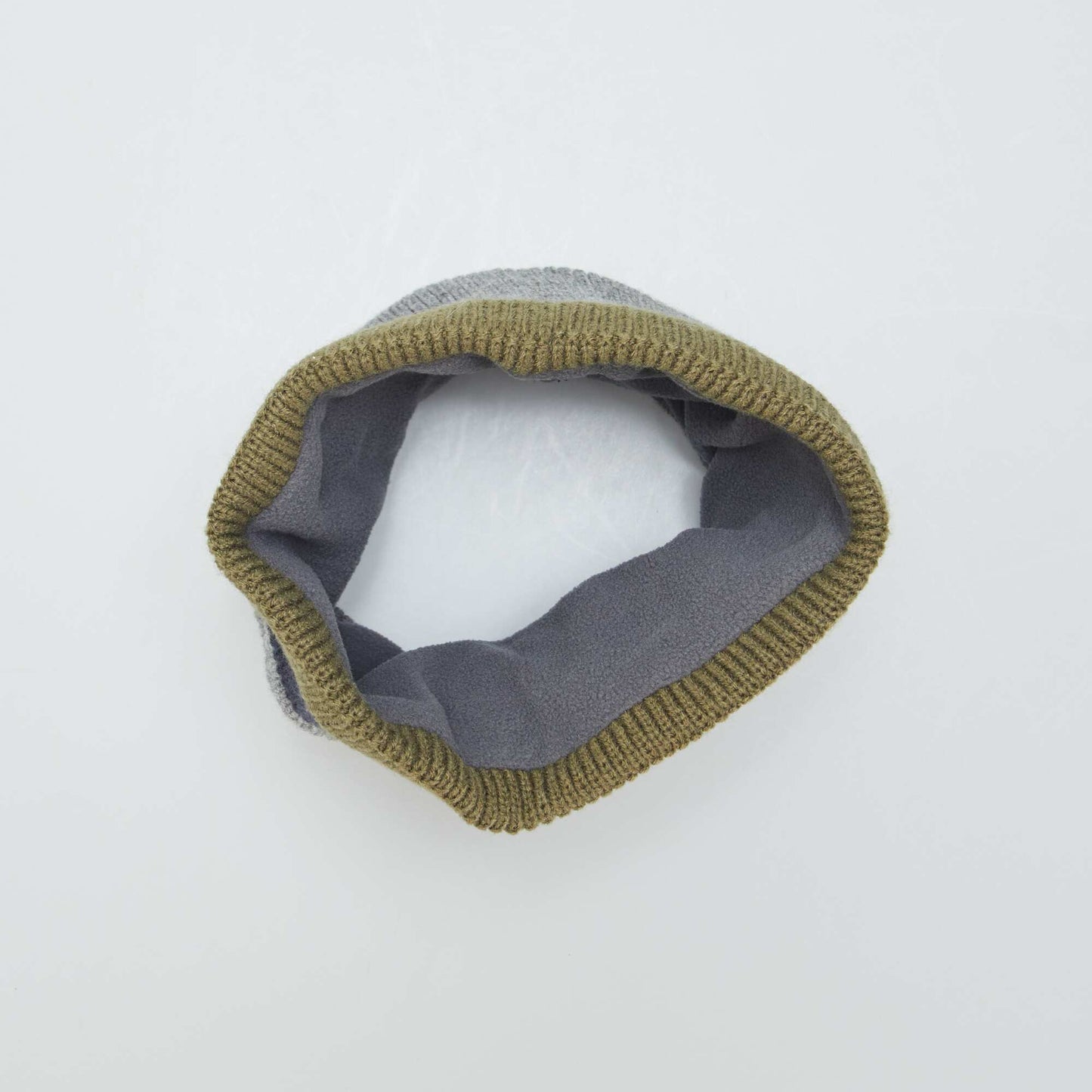 Snood en maille Vert/bleu/gris