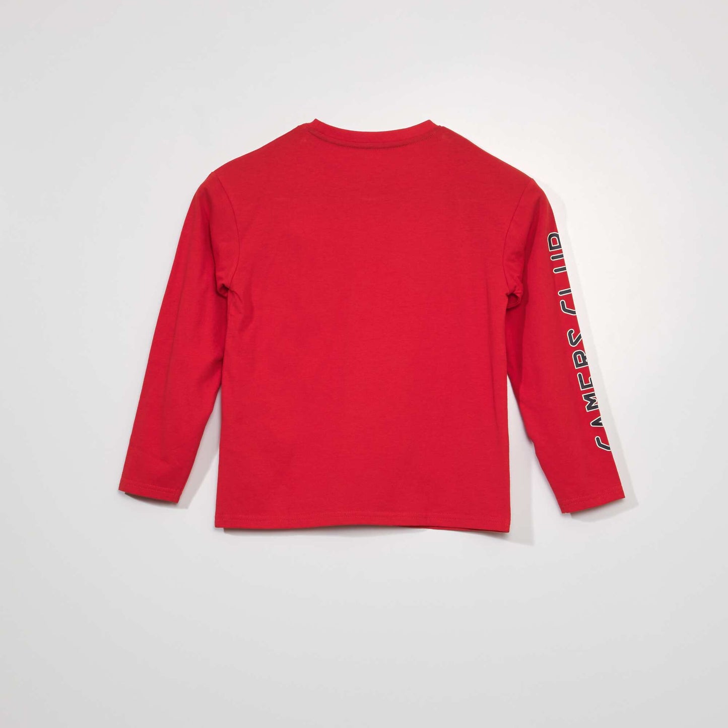 T-shirt en jersey avec imprimé Rouge