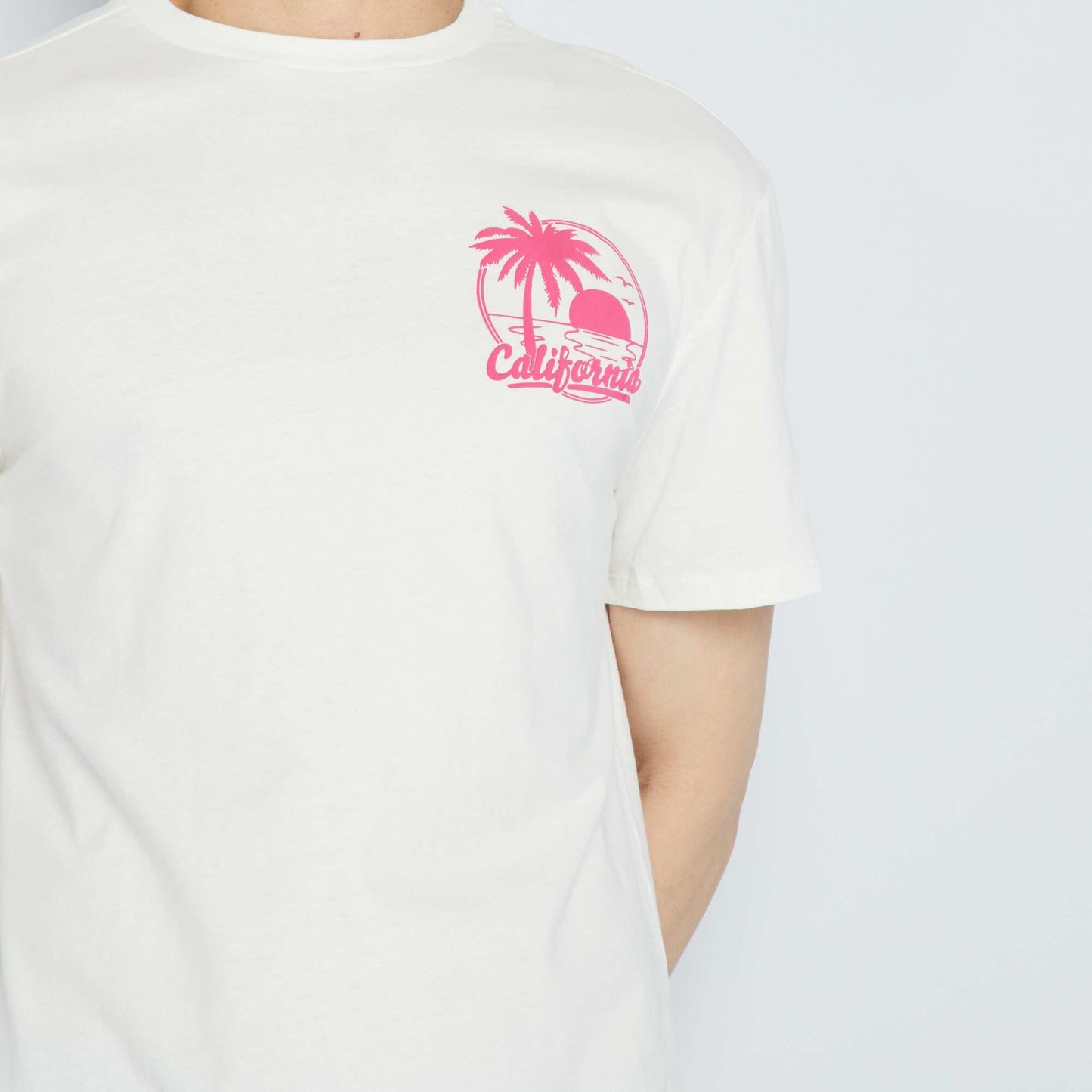T-shirt California blanc