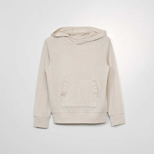 Sweat léger à capuche Beige