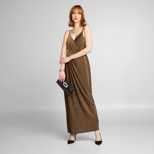 Robe en maille bisou Jaune