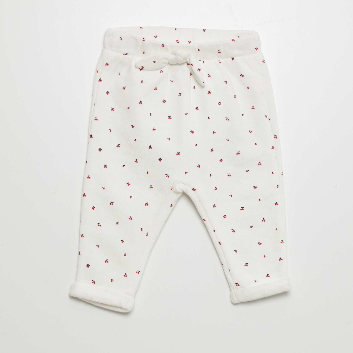 Pantalon sarouel Blanc/cerise