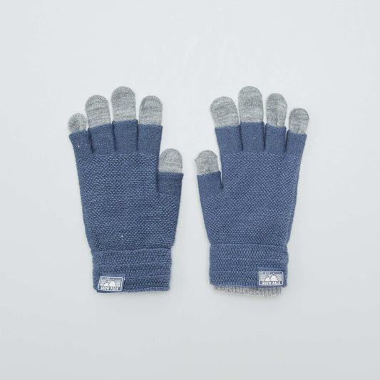 Paire de gants 3 en 1 Bleu/gris
