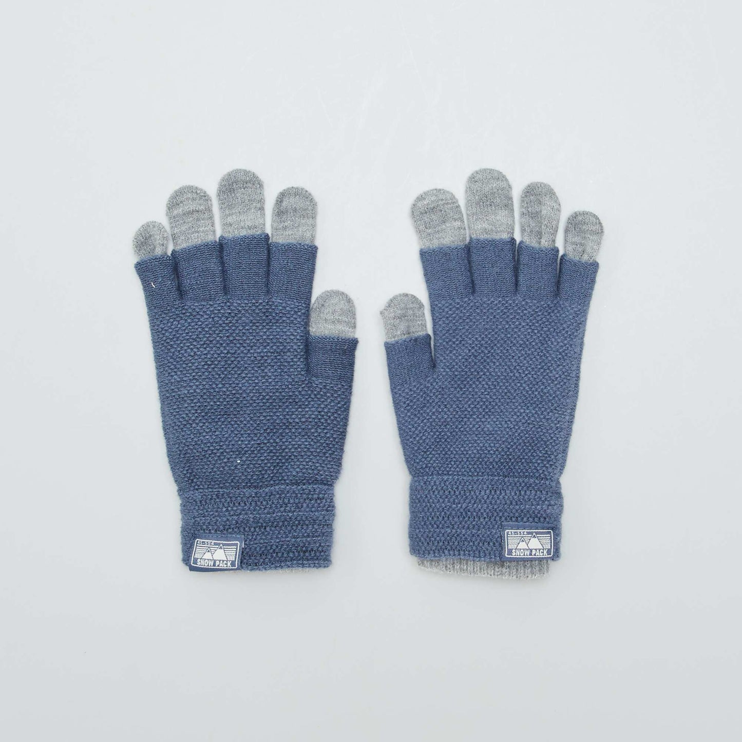 Paire de gants 3 en 1 Bleu/gris