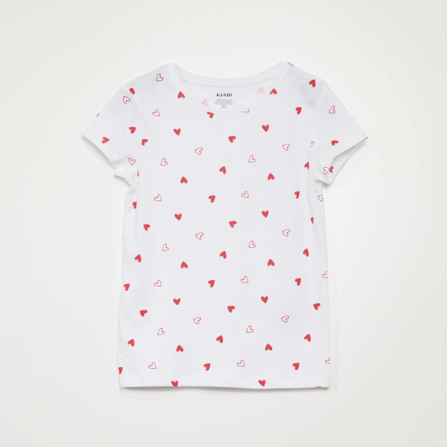 Ensemble de pyjama : T-shirt + short - 2 pièces Blanc