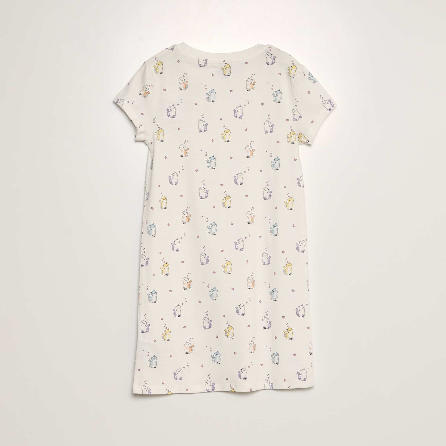 Chemise de nuit à motif Blanc