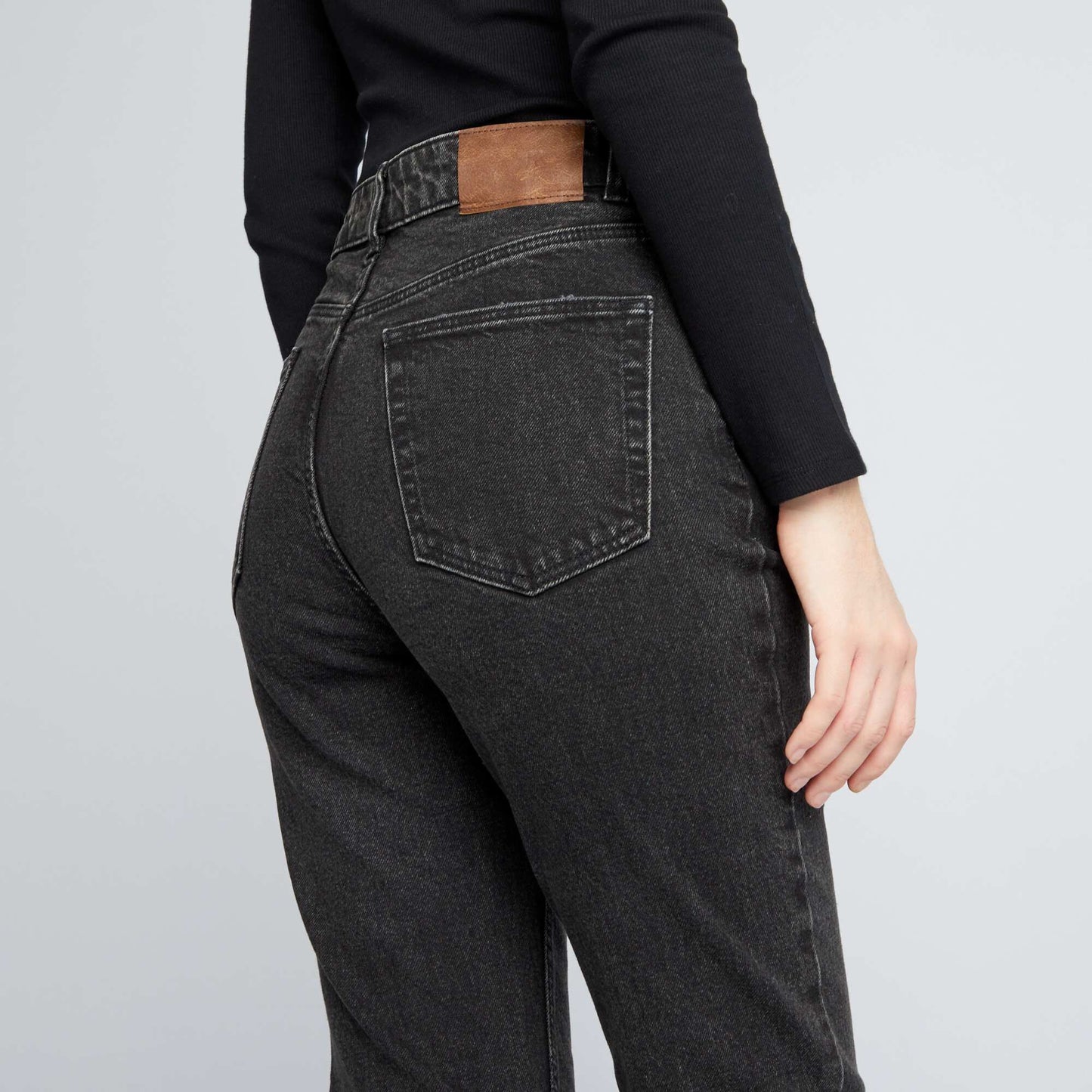 Jean flare/bootcut à taille haute Noir