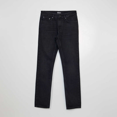 Jean droit - L34 Noir délavé