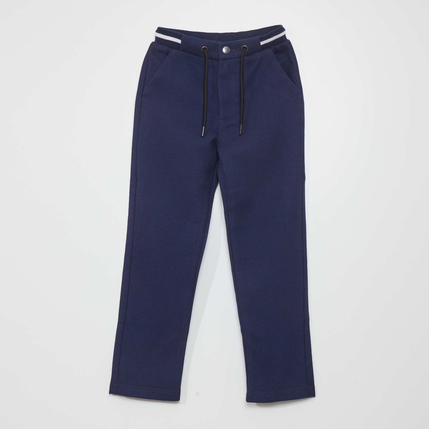 Pantalon de jogger façon tweed Bleu marine