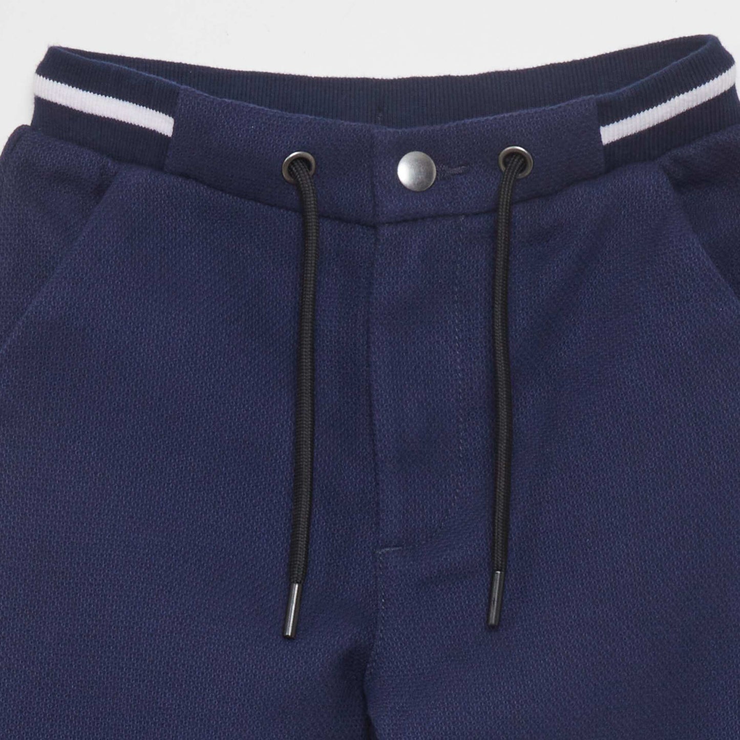 Pantalon de jogger façon tweed Bleu marine