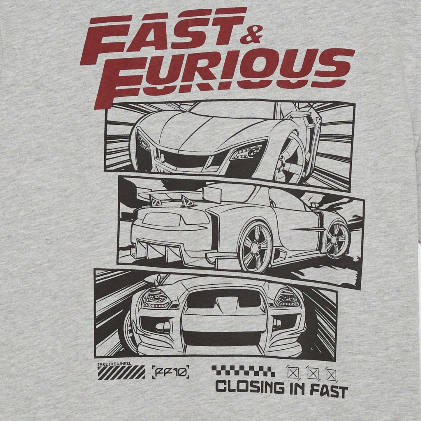 Pyjama long Fast and Furious - 2 pièces Gris/noir