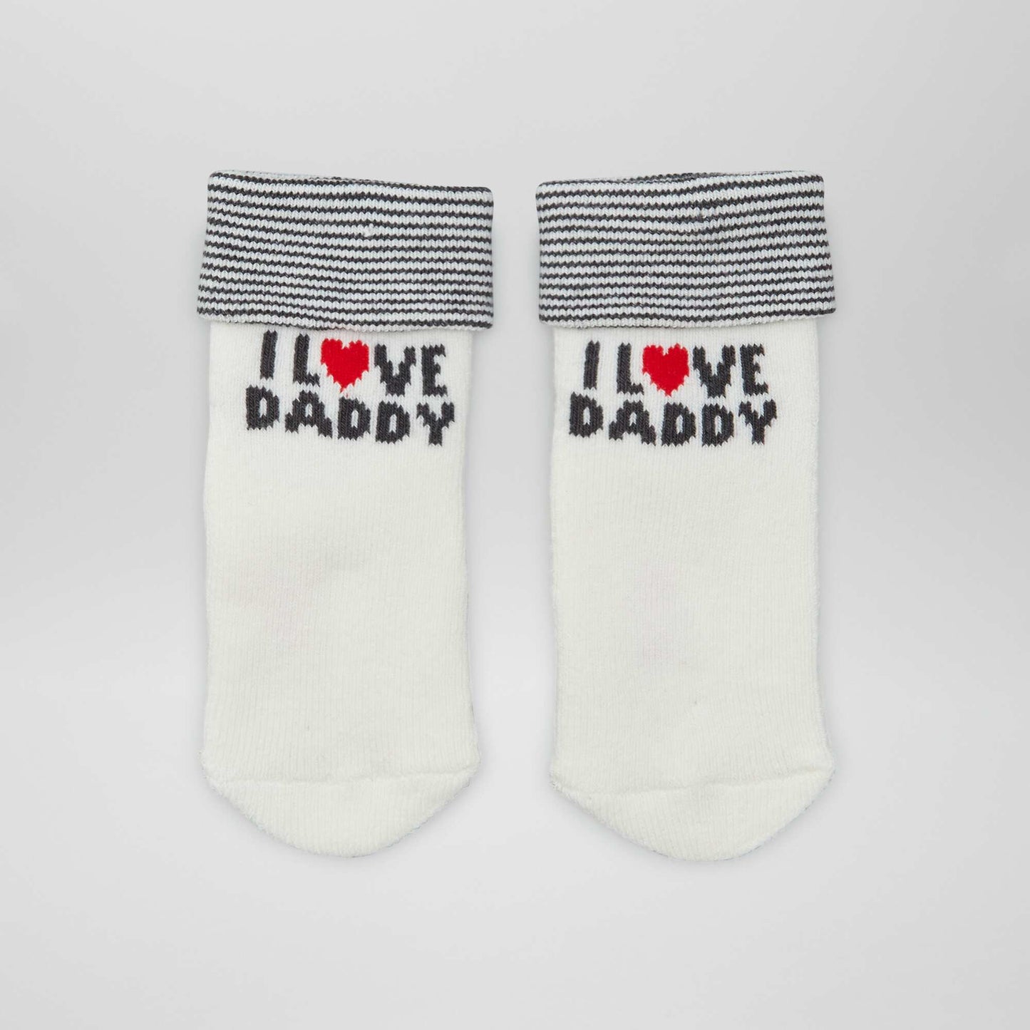 Lot de 2 paires de chaussettes Gris