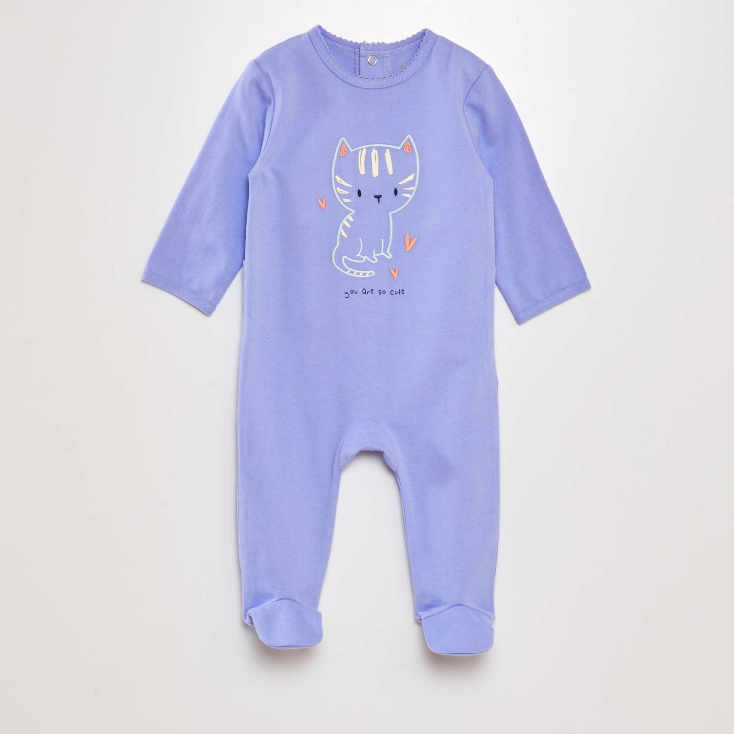 Pyjama dors-bien en coton Violet