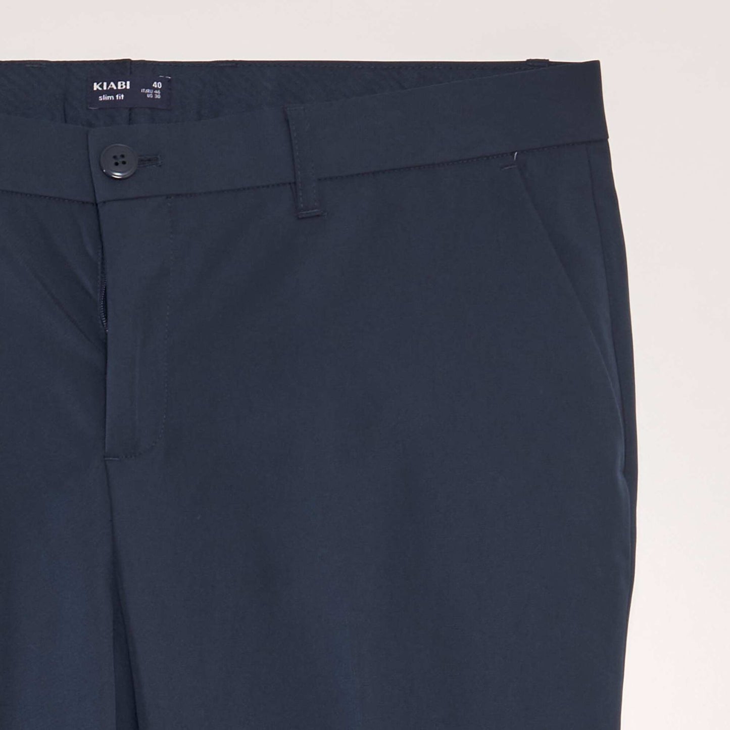 Pantalon de costume slim bleu marine