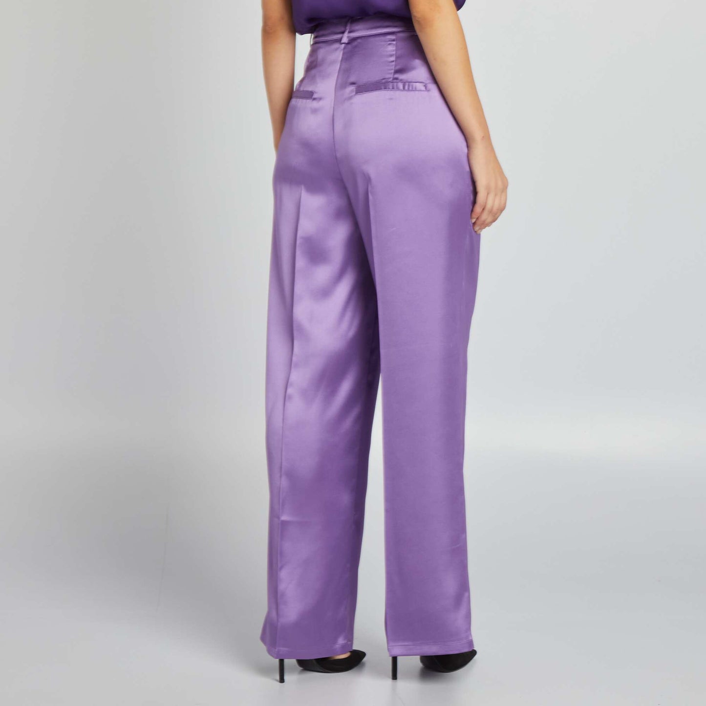 Pantalon en satin VIOLET