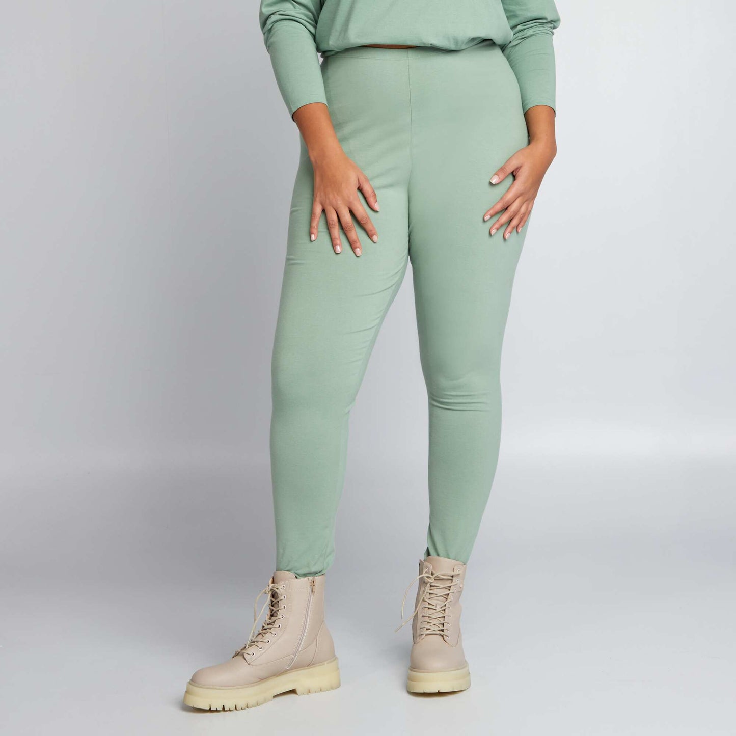 Legging en jersey uni Vert