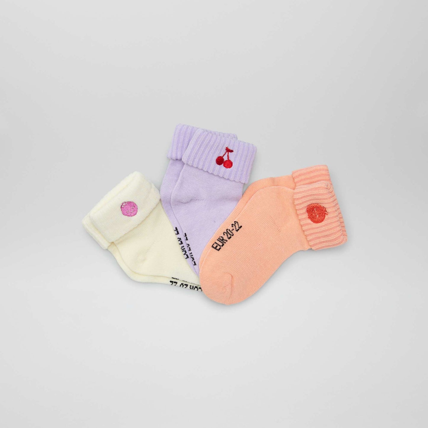 Lot de 2 paires chaussettes Rose