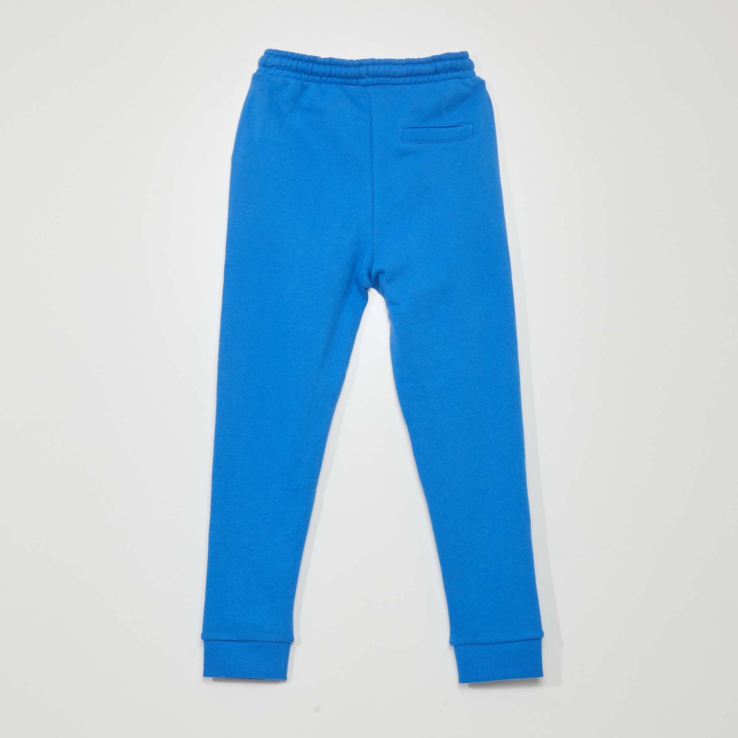 Pantalon jogging en french terry avec coutures Bleu électrique